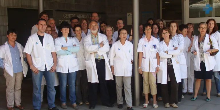 Concentració de treballadors del CAP contra les retallades sanitàries