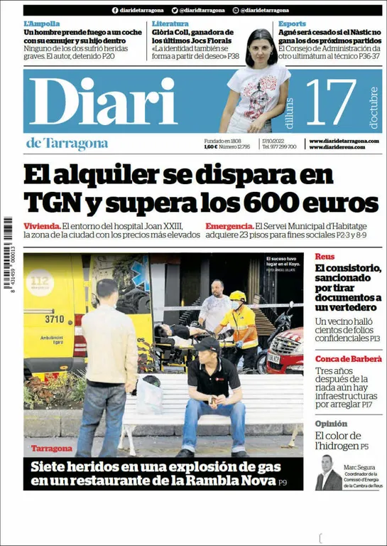 T'expliquem les portades dels diaris del territori d'aquest 17 d'octubre