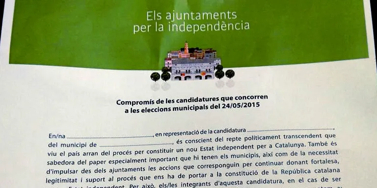 CiU, ERC i AUP signen els compromisos de l’ANC per al 24M