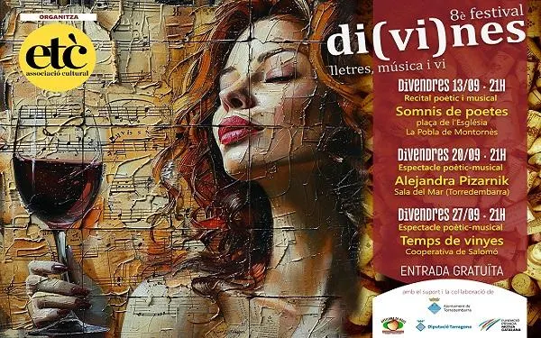 La 8a edició del Festival Di(vi)nes es durà a terme íntegrament al Baix Gaià