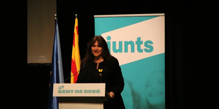Borràs titlla l'Estat de fer "una desjudicialització selectiva" i els acusa de tenir Puigdemont com "enemic públic"