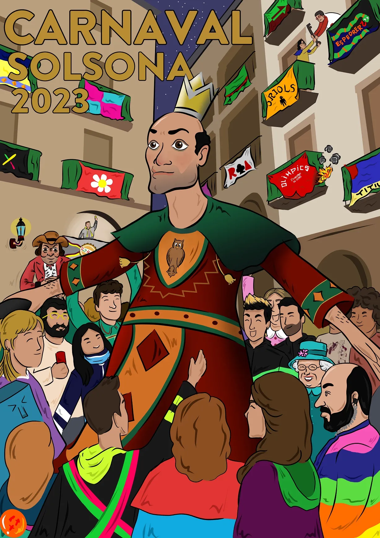 El Gegant Boig protagonitza el cartell del Carnaval 2023
