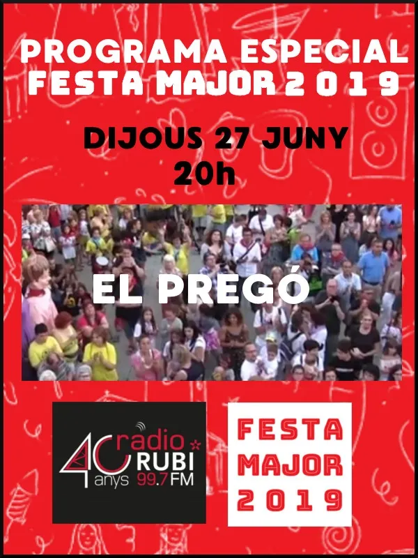 ESPECIAL FESTA MAJOR DIJOUS 27 - EL PREGÓ