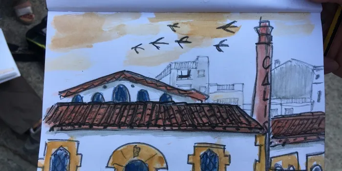 Més de 60 dibuixants d’arreu de Catalunya han visitat avui Arenys de Mar per participar de la trobada d’Urban Sketchers