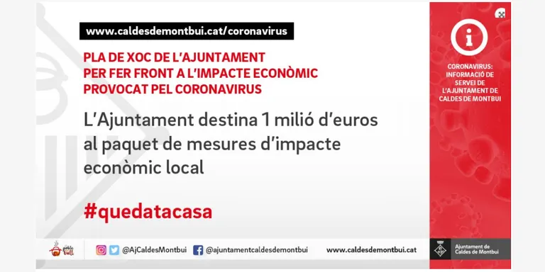 L’Ajuntament destina 1 milió d’euros a les primeres mesures d’impacte econòmic local