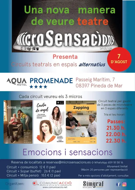 Neix a Pineda una proposta per veure teatre els espais alternatius amb el nom 'MicroSensacions'
