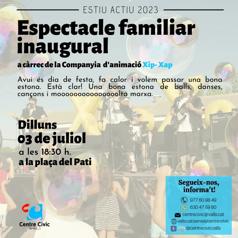 Un espectacle inaugural dona el tret de sortida al cicle Estiu Actiu