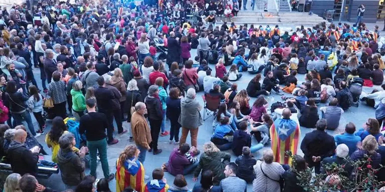 La vaga general a la Seu d'Urgell es completa amb una manifestació pel centre de la ciutat