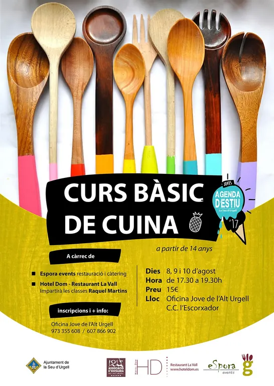 Curs bàsic de cuina per a joves a partir de 14 anys