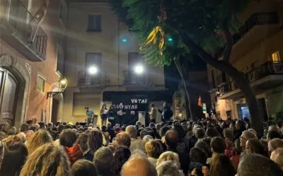 Multitudinària jornada de l’1 d’octubre a Valls
