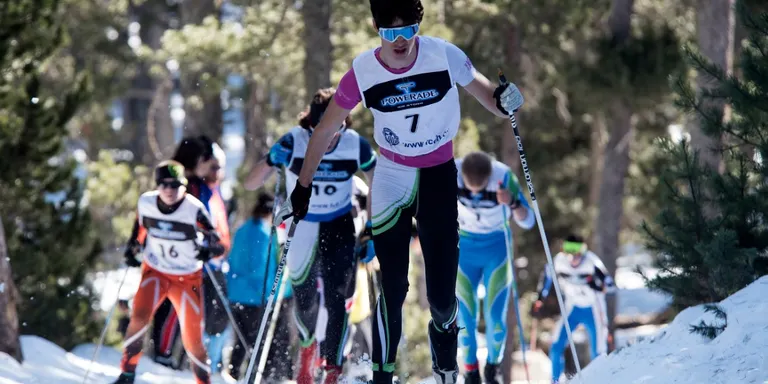 Jaume Pueyo i Paula Martínez, campions de Catalunya absoluts d'esquí nòrdic