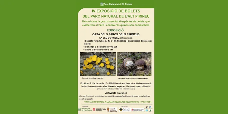 La Casa dels Parcs dels Pirineus celebra unes noves jornades de micologia