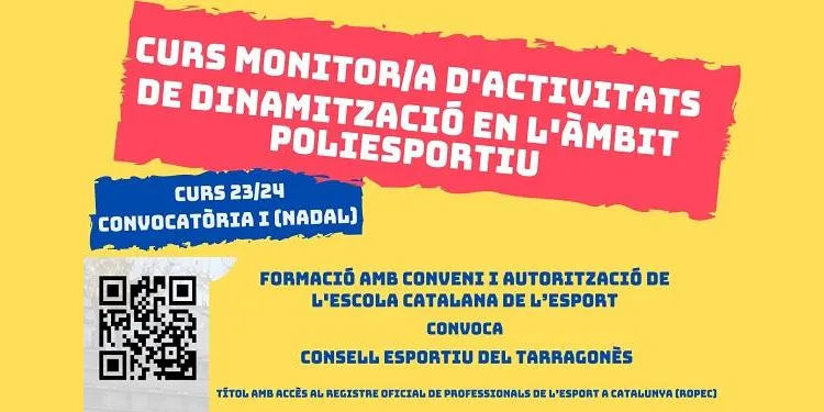 El CET organitza un nou curs de monitor/a d’activitats de dinamització en l’àmbit poliesportiu a Torredembarra