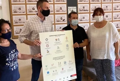 L’alcalde, Isidre Pineda, i el regidor d’Educació, Pep Busquets, copsen un estat d’ànim positiu als centres escolars en aquest inici de curs