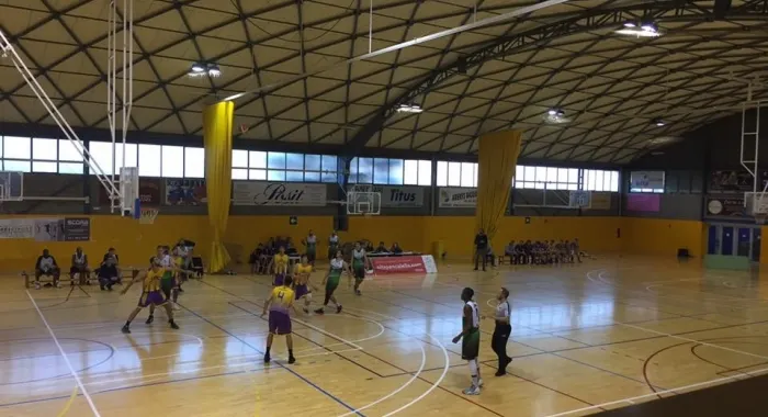 Moment del partit d'aquest dissabte