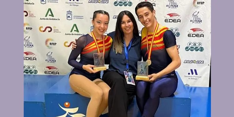 Joan Jardí i Lucia Camarillo, nous campions d’Espanya de Parelles en la categoria Júnior
