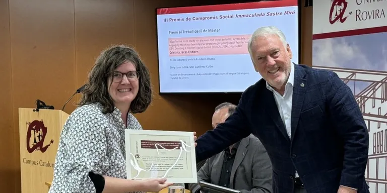 La torrenca Cristina Jacas guanya el premi Compromís Social de la URV