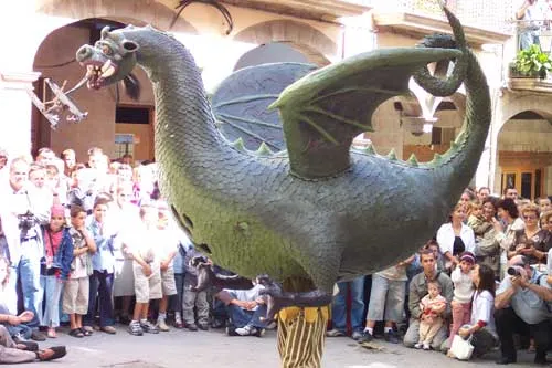 El drac de la Festa Major es traslladarà al Centre de Restauració de Bens Mobles de Catalunya passat festes