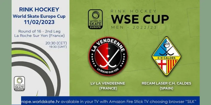 El Recam Làser es juga el pas als quarts de final de la World Skate Europe Tour a la pista del LV La Vendéenne francès