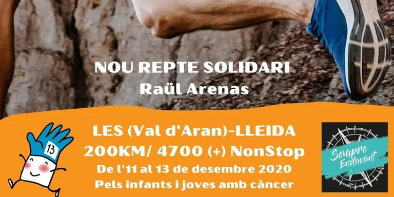 L'atleta Raül Arenas recorrerà 200 quilòmetres a favor de l'Afanoc