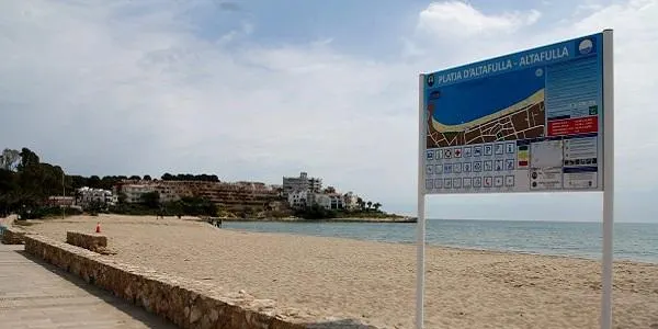 La platja d’Altafulla, a punt per Setmana Santa