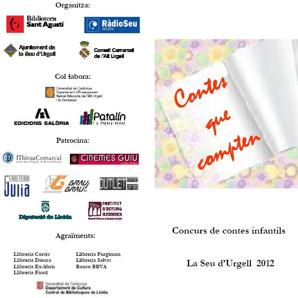Nova convocatòria del concurs 'Contes que compten'