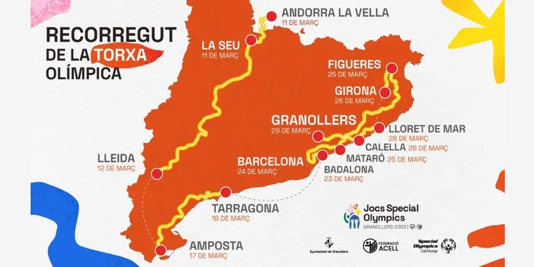 La torxa dels Jocs Special Olympics 2023 recorre els carrers de la Seu d'Urgell