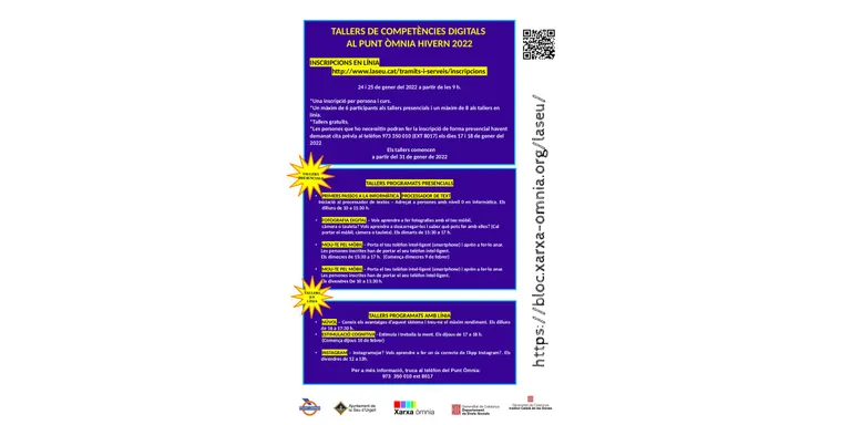 Nova oferta de tallers al Punt Òmnia de la Seu d'Urgell