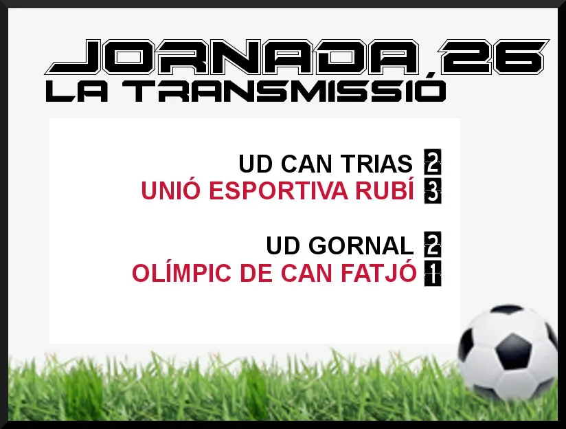 A PEU DE CAMP - JORNADA 26 dissabte