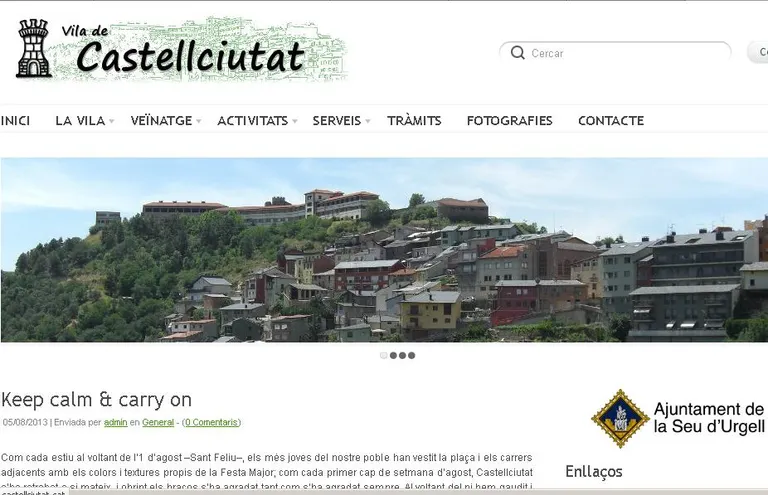Castellciutat estrena una pàgina web per promocionar el poble