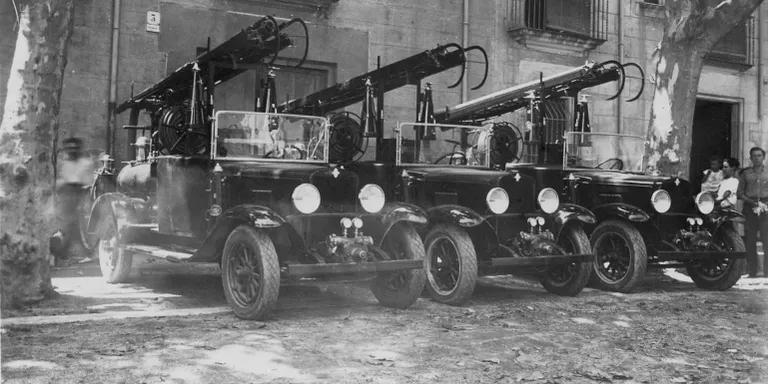 19 arenyencs van exercir de Bombers durant la Guerra Civil
