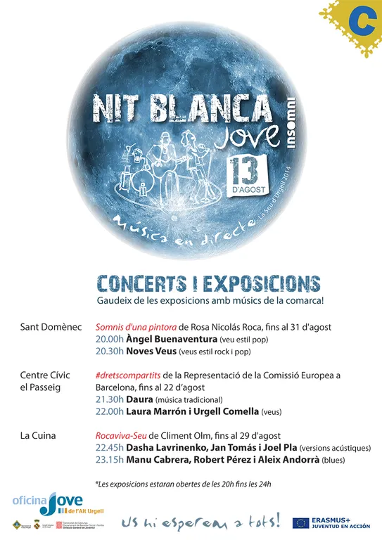 La Seu organitza la seva primera 'Nit Blanca Jove', amb exposicions, art i música