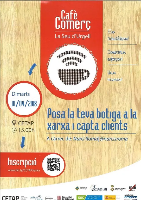La presència a les xarxes socials, nou tema del cicle 'Cafè-Comerç'