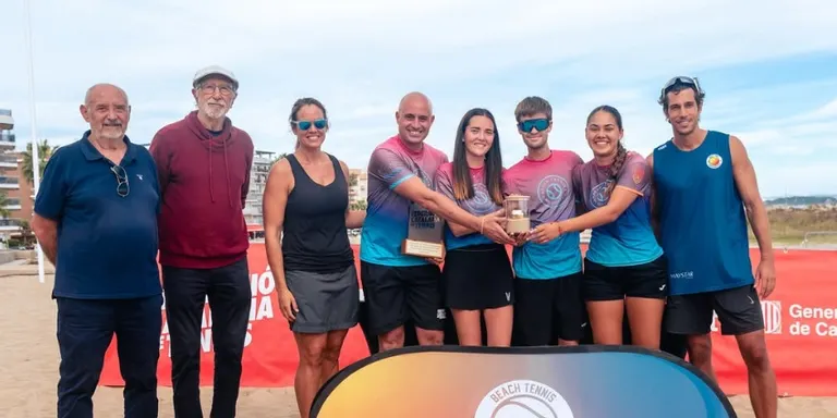 El Beach Tennis aconsegueix un podi al Campionat de Catalunya de tennis platja per equips