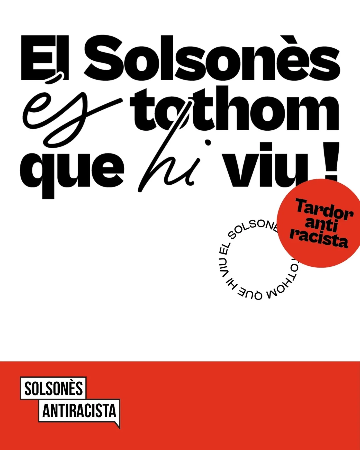Arrenca la programació de la Tardor antiracista amb el lema “El Solsonès és tothom qui hi viu”