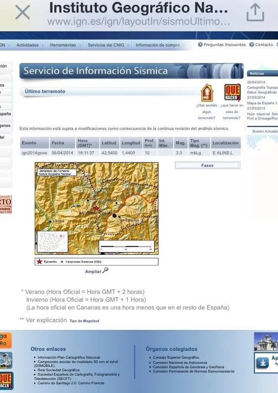 Un petit terratrèmol amb epicentre a Pal sacseja Andorra