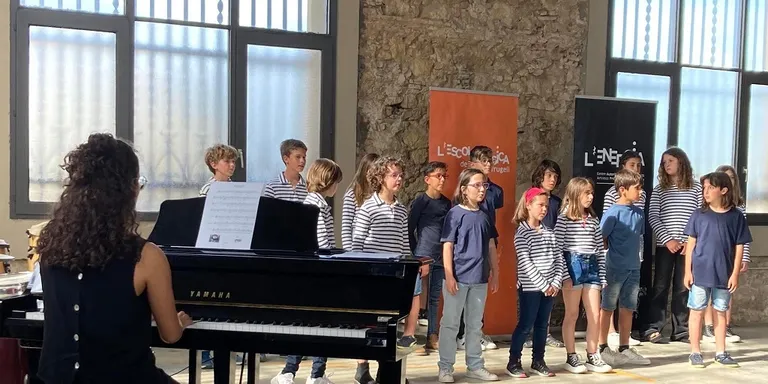 Trobada de l'Escola l'Energia de Palafrugell i l'Escola Municipal de Música de la Seu d'Urgell