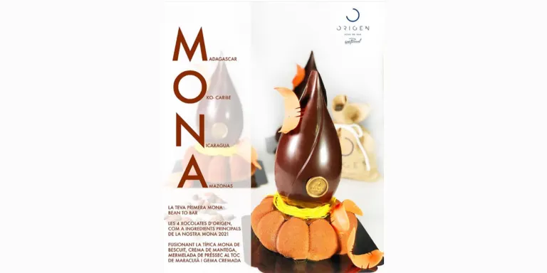 El mestre xocolater d’Almenar, Ivan Pascual, crea una mona 'bean to bar' per aquesta Pasqua