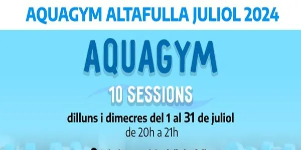 La piscina municipal d'Altafulla acollirà aquest juliol, classes d'aquagym