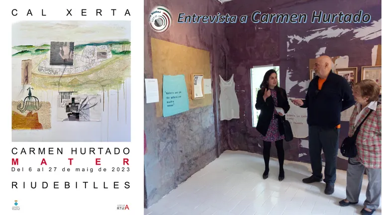 Entrevista a Carmen Hurtado Pérez en la presentació de la seva exposició: “MATER”