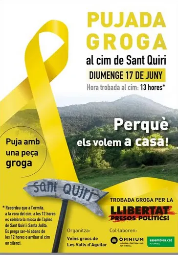 Preparen a les Valls d'Aguilar la Pujada Groga al cim de Sant Quiri