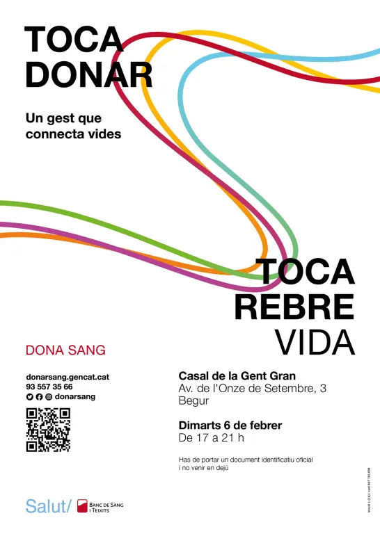 El 6 de febrer, dona sang i salva vides