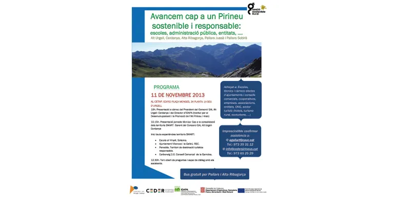 Jornada a la Seu d'Urgell per avançar cap a un Pirineu sostenible i responsable
