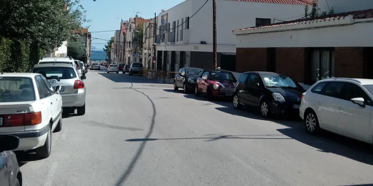 Obres de reparació a Via Octaviana