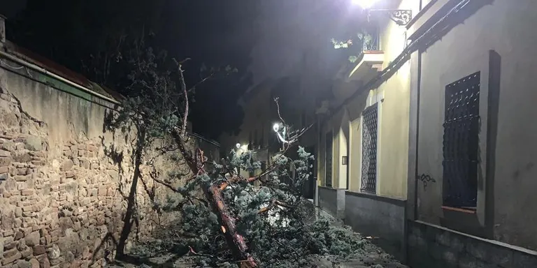 El temporal arriba al seu punt més àlgid a Caldes