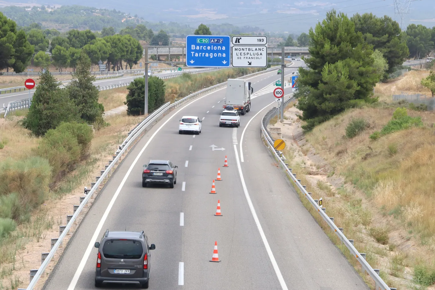 Trànsit reforçarà la vigilància a l’AP-7 i l’A-2 durant l’eclipsi