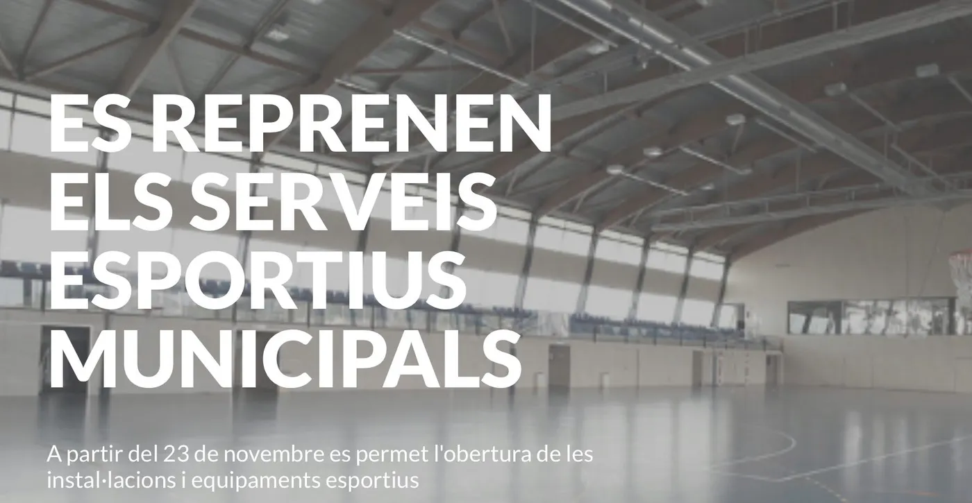 Reobertura de les instal·lacions esportives de la ciutat