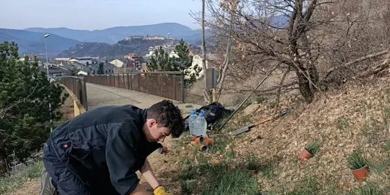 La Seu d’Urgell planta 120 timons a l’itinerari de papallones al Pla de les Forques