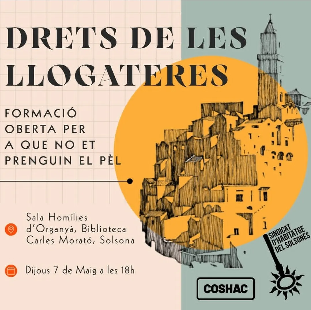 El Sindicat d’Habitatge del Solsonès organitza una formació sobre els drets de les llogateres