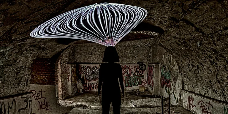 Sessió nocturna de 'Lightpainting' amb els Fotògrafs de Pineda